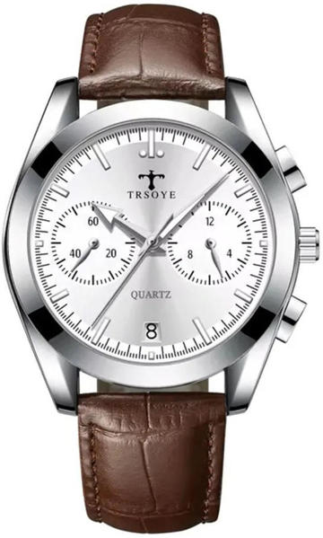 Picture of Trsoye 6609 Belt Watch for Men – Chocolate & White