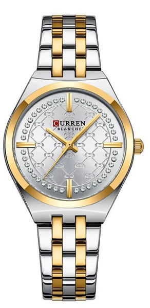 Picture of CURREN 9096 New Luxury Quartz Stainless Steel Ladies Watch-White