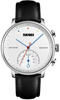 Picture of SKMEI 1399 Leather Strap Elegance Quartz Casual Men’s Watch- Black & Silver