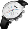 Picture of SKMEI 1399 Leather Strap Elegance Quartz Casual Men’s Watch- Black & Silver