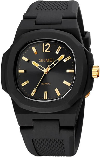 Picture of SKMEI 1717 Silicon Strap Analog Watch For Men-Black Gold