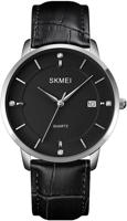 Picture of SKMEI 1801 Stainless Steel Leather Quartz Men’s watch- Black