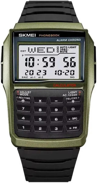 Picture of SKMEI 2255 Calculator Style Digital Watch For Men-Green