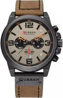 Picture of CURREN 8314 Belt Quartz Watch for Men – Light Brown