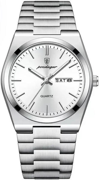 Picture of POEDAGAR 930 Business Luminous Stainless Steel Quartz Men’s Watch- Silver