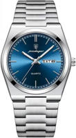 Picture of POEDAGAR 930 Business Luminous Stainless Steel Quartz Men’s Watch- Silver Blue