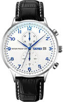Picture of SKMEI 9301 Casual Leather Strap Date Men’s Watch-Black Blue