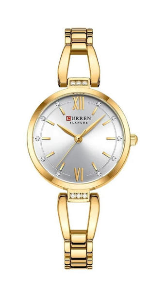 Picture of CURREN 9092 Elegant Stainless Steel Classic Women Quartz Watch- Gold Silver