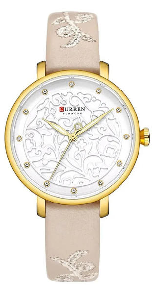 Picture of CURREN 9046 Creative Rhinestone Luxury Women Wristwatch- Gold