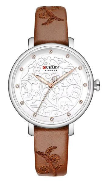 Picture of Curren 9046 Creative Rhinestone Luxury Women Watch- Brown