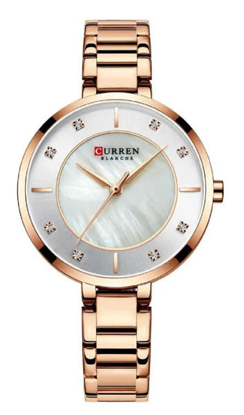 Picture of CURREN C9051L Quartz Stainless Steel Strap Women Wristwatch – Rose Gold & Silver