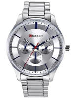 Picture of Curren 8282 Quartz Casual Watch for Men - Silver
