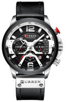 Picture of Curren 8329 Luxury Brand Watch for Men - Black Silver