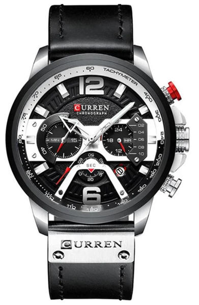 Picture of Curren 8329 Luxury Brand Watch for Men - Black Silver