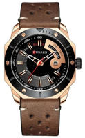 Picture of Curren 8344 Leather Watch for Men - Brown
