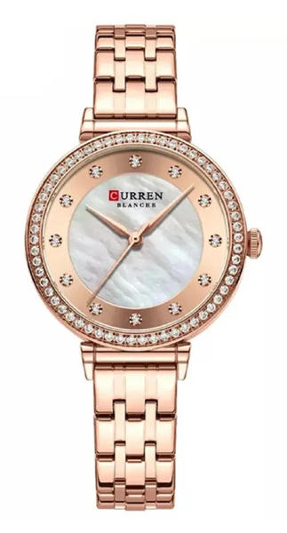 Picture of CURREN 9087 Watches for Women – Rose Gold & White