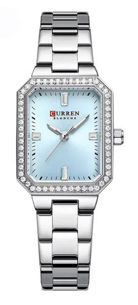 Picture of CURREN 9102 Casual Quartz Stainless Steel Ladies Watch- Silver