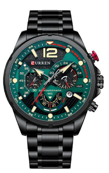 Picture of CURREN 8395 Luxury Brand Watch for Men – Black & Green