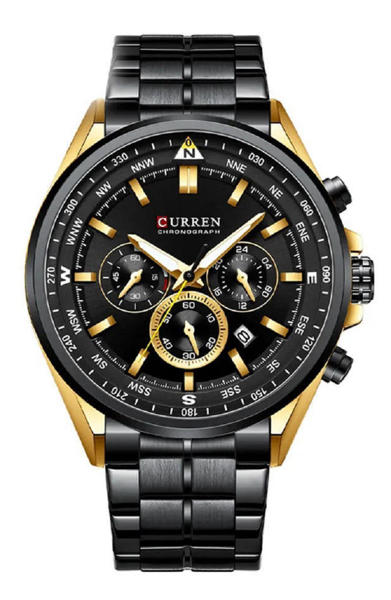 Picture of Curren 8399 Stainless Steel Watch for Men - Black