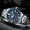 Picture of Curren 8450 Luxury Stainless Steel Man Watch -Silver and Blue