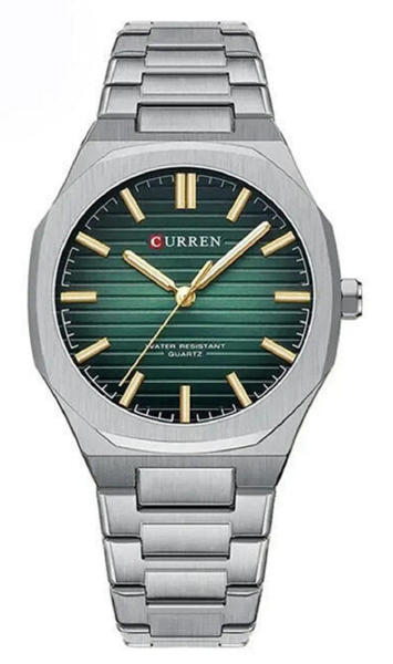 Picture of CURREN 8456 Luxury Brand Watch for Men – Silver & Green