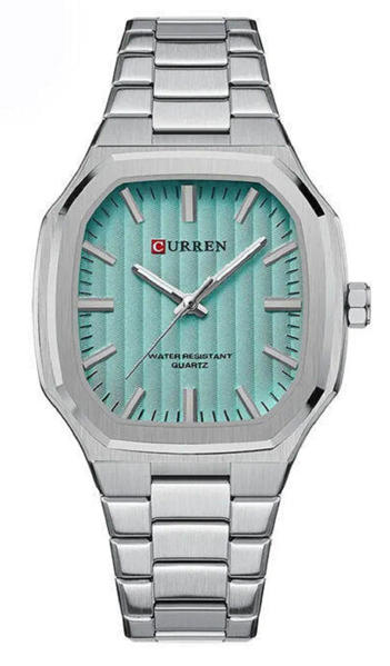 Picture of Curren 8458 Luxury Brand Watch for Men - Silver & Sky