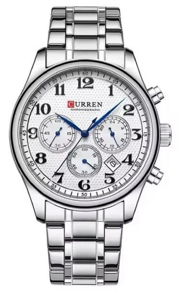 Picture of Curren 8466 Chronograph Luxury Watch for Men - Silver