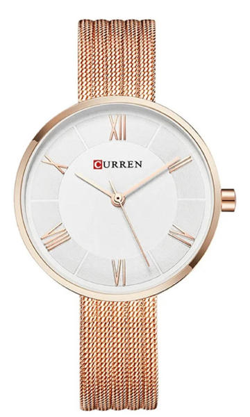 Picture of CURREN C9020SL Classic Chain Watch for Women – Rose Gold & White