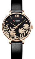 Picture of Curren 9065 Leather Watch for Women - Black