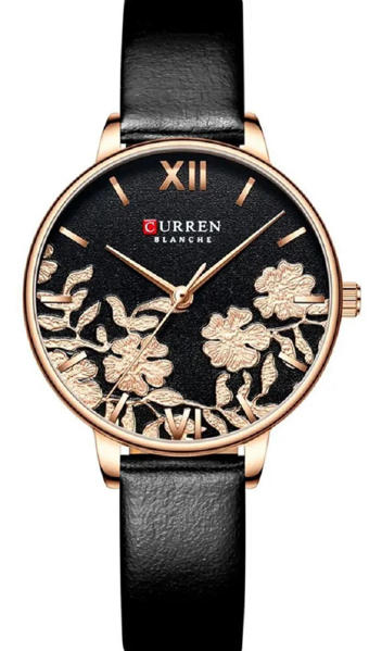 Picture of Curren 9065 Leather Watch for Women - Black