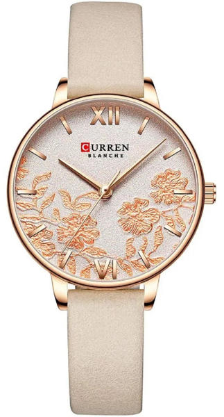 Picture of Curren 9065 Leather Watch for Women - Rose Gold