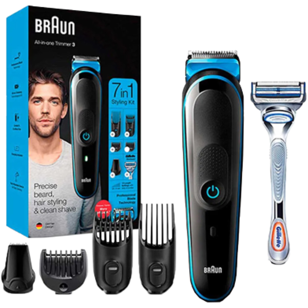 Picture of Braun MGK3242 All-in-one Trimmer 3 Hair &amp; Beard 7 In 1 Styling Kit For Men