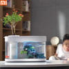 Picture of Xiaomi Geometry Ecosystem Small Water Garden Fish Tank Transparent Aquarium- White