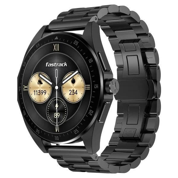 Picture of Fastrack Radiant FX1 Luxury Metal Smartwatch with 3.6 cm AMOLED Display, SingleSync BT Calling, Functional Crown