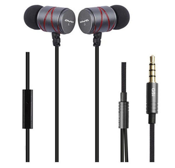 Picture of Awei Q5i Super Bass In-Ear Wired Earphone-Grey
