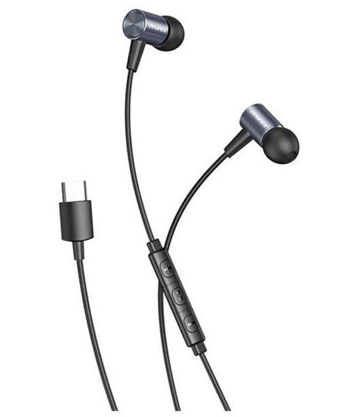 Picture of Awei TC-2 Bass Sound In-Ear Type-C Earphone-Black