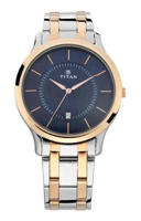 Picture of Titan NP1825KM01 Blue Dial Stainless Steel Strap Men's Watch