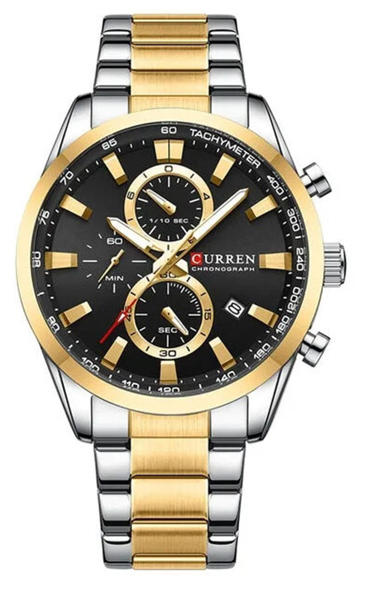 Picture of Curren 8445 Quartz Men's Watch-Silver Black