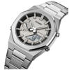 Picture of SKMEI 1816 Luxury Quartz Dual Time Stainless Steel Digital LED Watch for Men- Silver