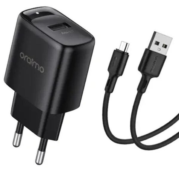 Picture of Oraimo 2A Firefly 3 Type-C Charger (OCW-E66S+C53)- Black