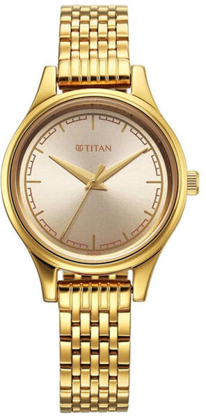 Picture of Titan Karishma Golden Dial Analog Watch For Women (2679YM02)