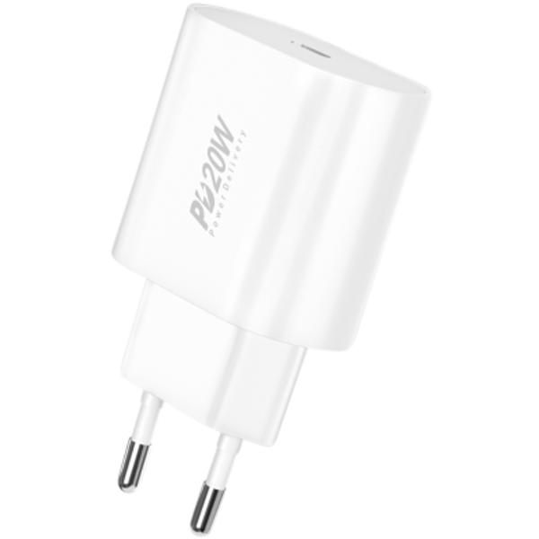 Picture of FONENG EU39 PD 20W Quick Charger With Type-C to Type-C Cable- White