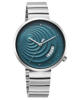 Picture of Fastrack Groove Quartz Analog with Date Teal Dial Girls Stainless Steel Watch (6314SM01)