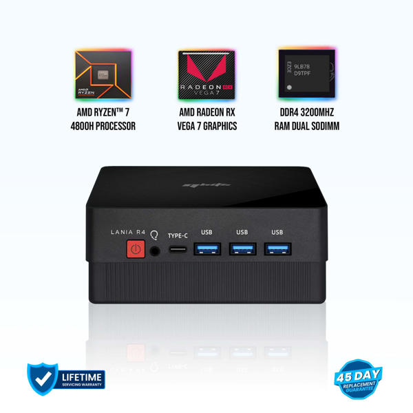 Picture of Qbits Lania R4 AMD Ryzen 7 4800H 8GB DDR4 RAM 500GB M.2 Western Digital NVMe SSD Windows 11 Desktop