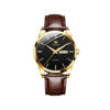 Picture of Olevs 6898 Luxury Leather Strap Quartz Men’s Watch – Brown Black
