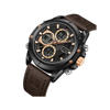 Picture of Naviforce 9225 Luxury Chronograph Leather Band Men’s Watch - Brown
