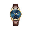 Picture of Olevs 6898 Luxury Leather Strap Quartz Men’s Watch – Brown & Blue