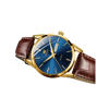Picture of Olevs 6898 Luxury Leather Strap Quartz Men’s Watch – Brown & Blue