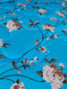 Picture of King Size Premium Cube Design Twill Cotton Fabric Winter Comforter, 7*7.5 ft / 84*90 in (Blue Flower)