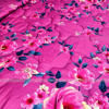 Picture of King Size Premium Cube Design Twill Cotton Fabric Winter Comforter, 7*7.5 ft / 84*90 in (Barbie Pink)